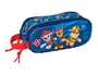 Safta Bolso Portatodo Escolar Doble con Cremallera, Colección Paw Patrol 3D, Dimensiones 80x60x210 mm