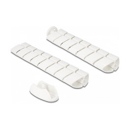 DeLOCK Pasacables para Escritorio 740 x 75 mm con Altura Regulable Blanco