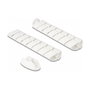 DeLOCK Pasacables para Escritorio 740 x 75 mm con Altura Regulable Blanco
