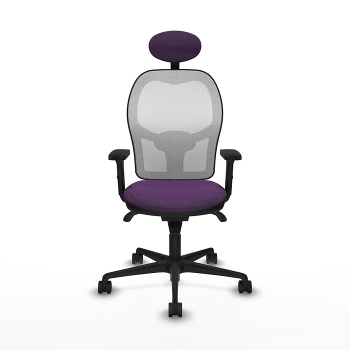 PIQUERAS Y CRESPO Silla de oficina Jorquera Morado y Blanco