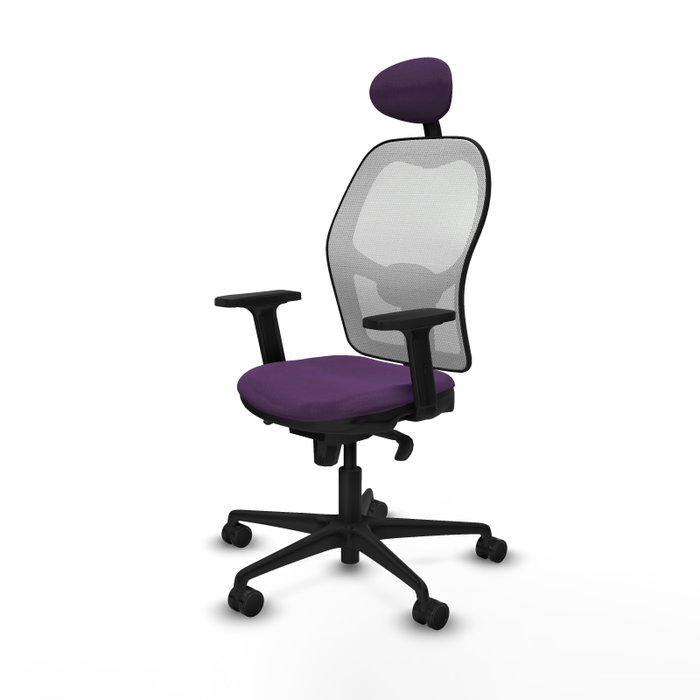 PIQUERAS Y CRESPO Silla de oficina Jorquera Morado y Blanco