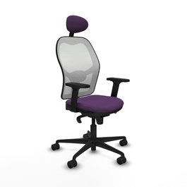 PIQUERAS Y CRESPO Silla de oficina Jorquera Morado y Blanco