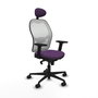 PIQUERAS Y CRESPO Silla de oficina Jorquera Morado y Blanco