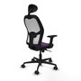 PIQUERAS Y CRESPO Silla de oficina Jorquera Morado y Blanco