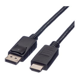 ROLINE 11.04.5780 Cable DisplayPort Macho a Macho 1m 1920x1200 Negro