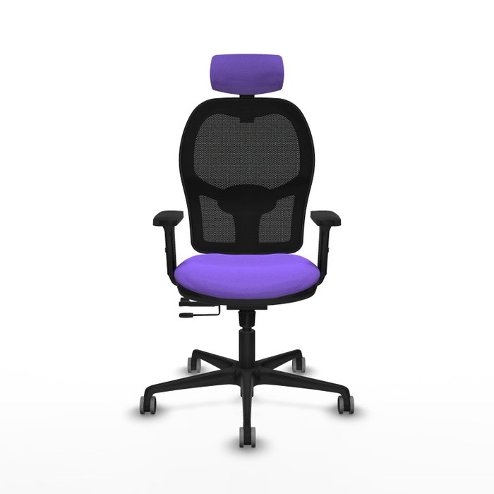 PIQUERAS Y CRESPO Silla de Oficina Jorquera con Mecanismo Sincro/Traslack, Lila y Negro