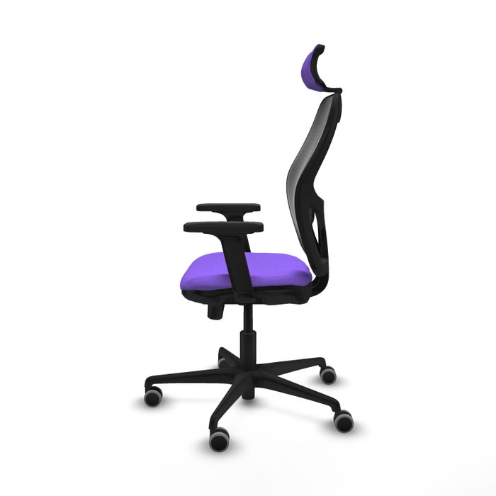 PIQUERAS Y CRESPO Silla de Oficina Jorquera con Mecanismo Sincro/Traslack, Lila y Negro