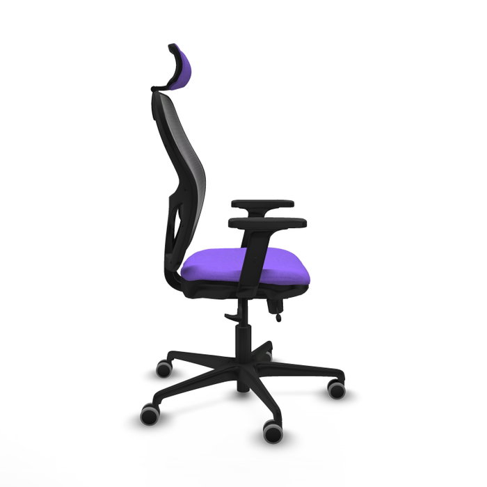 PIQUERAS Y CRESPO Silla de Oficina Jorquera con Mecanismo Sincro/Traslack, Lila y Negro