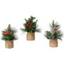 Everlands Planta artificial decorativa navideña 20 x 15 cm