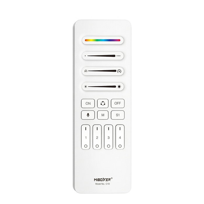 Miboxer Pixel LED Fernbedienung SPI - Pixel 2,4GHz (RGB/RGB-W/RGB+CCT) 4 Zonas 4 Escenas Miboxer Pixel LED Fernbedienung SPI - Pixel 2,4GHz (RGB/RGB-W/RGB+CCT) 4 Zonas 4 Escenas
