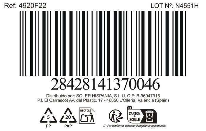 La Mediterranea Fuente Oval Alerre 33.8x15.3x2.5cm (Pack de 12)