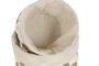 DKD Home Decor Set de 3 Cestas de Fibra y Algodón Beige 37x37x30 cm