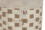 DKD Home Decor Set de 3 Cestas de Fibra y Algodón Beige 37x37x30 cm