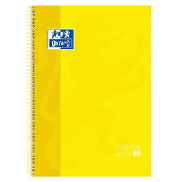 Bloc Oxford School Eu.Book 1 Micro.Tapa Extra A4+ 80H Cuadric.5X5 90G Amarillo (Set de 5)