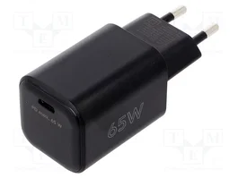 GOOBAY Cargador de Red GaN 65W USB C Power Delivery Negro