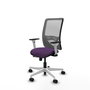 PIQUERAS Y CRESPO Silla de oficina Zulema con mecanismo Sincro/Traslack, Morado y Gris
