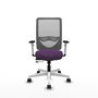 PIQUERAS Y CRESPO Silla de oficina Zulema con mecanismo Sincro/Traslack, Morado y Gris