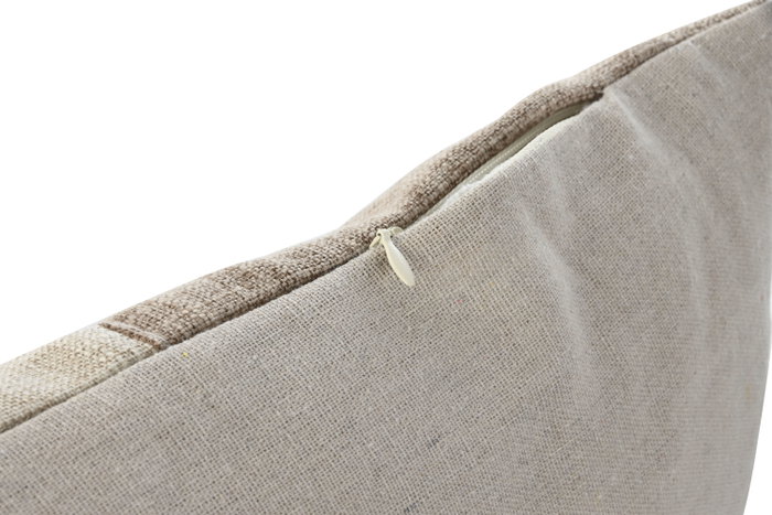 DKD Home Decor Cojín Patchwork Algodón Poliéster 50x30 Beige y Marrón