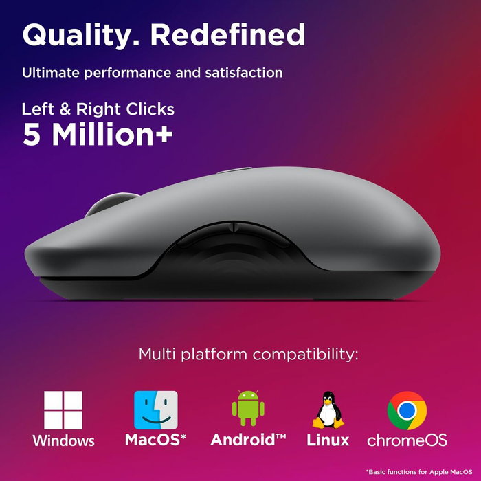 Lenovo 700 Multi-Device Wireless Silent Mouse Luna Grey