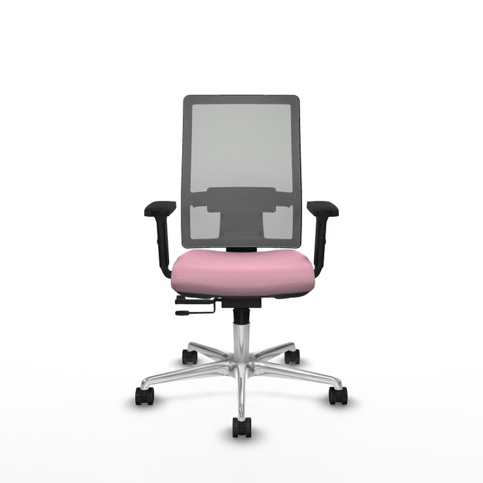 PIQUERAS Y CRESPO Silla de oficina Horna Rosa y Gris