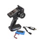 AMEWI RC Auto Conquer Race Truggy 1:14 Escala 1:16 con Motor Eléctrico y Batería Li-Ion 1300mAh 7.4V - 40 km/h, 4x4, Listo para Usar, Color Rojo
