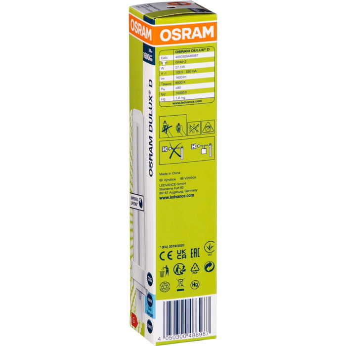 Osram DULUX D 26W/865 G24D-3 Lámpara Fluorescente Compacta