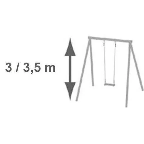 Aleo By Trigano Anillos para Pórtico de 3 m / 3.50 m - Anillos de Metal para Niños y Niñas (A partir de 3 Años) - Suministrados Individualmente