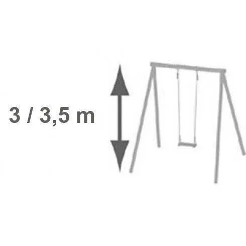 Aleo By Trigano Anillos para Pórtico de 3 m / 3.50 m - Anillos de Metal para Niños y Niñas (A partir de 3 Años) - Suministrados Individualmente