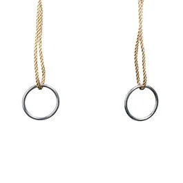 Aleo By Trigano Anillos para Pórtico de 3 m / 3.50 m - Anillos de Metal para Niños y Niñas (A partir de 3 Años) - Suministrados Individualmente