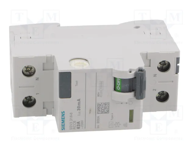 SIEMENS 5SV3316-6 Interruptor diferencial 63A 30mA 1+N