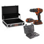 Black&Decker Taladro Percutor Inalámbrico BDCHD18B2FC, 2 Baterías 1.5Ah, 18V
