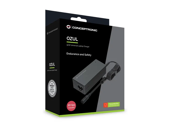 Conceptronic Cargador Universal para Portátil OZUL08B10 90W Conceptronic Cargador Universal para Portátil OZUL08B10 90W