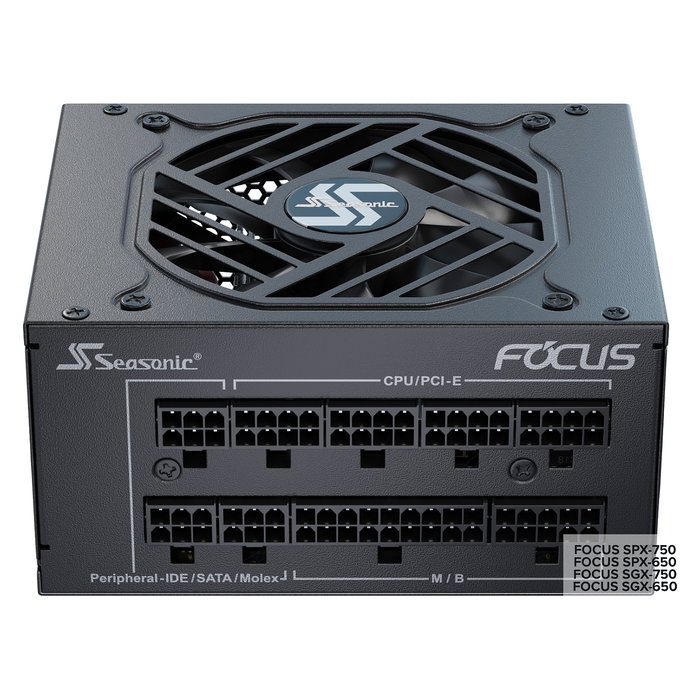 Seasonic FOCUS-SGX-750 Fuente de alimentación para PC, 750 W, 80 Plus Gold, negra Seasonic FOCUS-SGX-750 Fuente de alimentación para PC, 750 W, 80 Plus Gold, negra