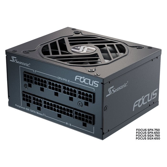 Seasonic FOCUS-SGX-750 Fuente de alimentación para PC, 750 W, 80 Plus Gold, negra Seasonic FOCUS-SGX-750 Fuente de alimentación para PC, 750 W, 80 Plus Gold, negra