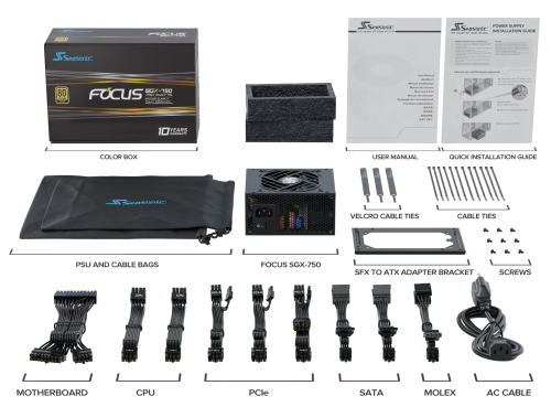 Seasonic FOCUS SGX-750 750 W SFX Negro Seasonic FOCUS SGX-750 750 W SFX Negro