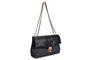 Lucky Bees Bandolera 1228 v2 - Negro, Gris, Bolso Elegante de Piel de Polivinilo para Mujer, 26x20x10cm