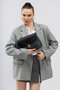 Lucky Bees Bandolera 1228 v2 - Negro, Gris, Bolso Elegante de Piel de Polivinilo para Mujer, 26x20x10cm