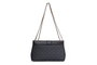 Lucky Bees Bandolera 1228 v2 - Negro, Gris, Bolso Elegante de Piel de Polivinilo para Mujer, 26x20x10cm