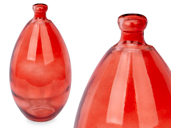 GIFTDECOR Botella Abombada Irregular Teja