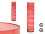 Giftdecor Jarrón de Cristal Cilíndrico Color Teja 15x60cm