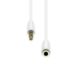 ProXtend Cable de Extensión Mini-Jack de 4 Pines Delgado Blanco 0.5M