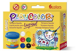 Tempera Playcolor Liquid 40 Ml (Bote) Estuche De 6