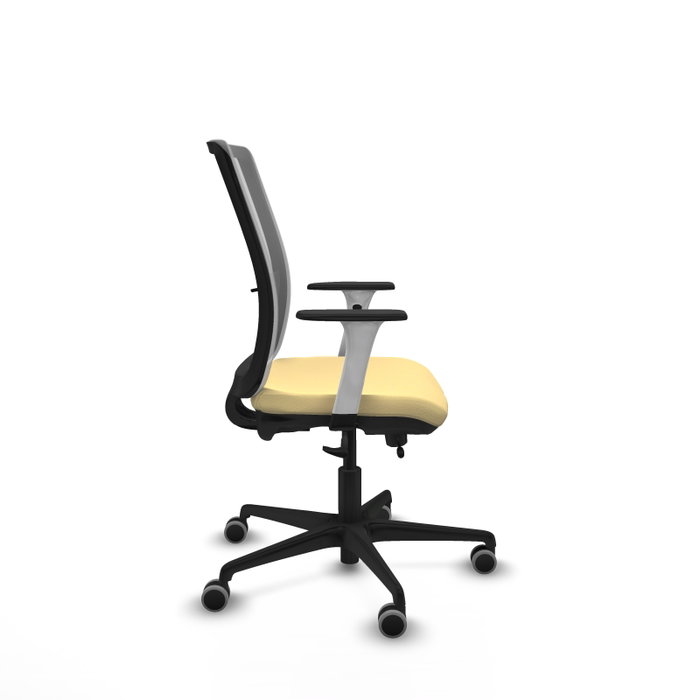 PIQUERAS Y CRESPO Silla de oficina Haches con mecanismo Sincro/Traslack Crema y Gris PIQUERAS Y CRESPO Silla de oficina Haches con mecanismo Sincro/Traslack Crema y Gris