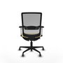 PIQUERAS Y CRESPO Silla de oficina Haches con mecanismo Sincro/Traslack Crema y Gris