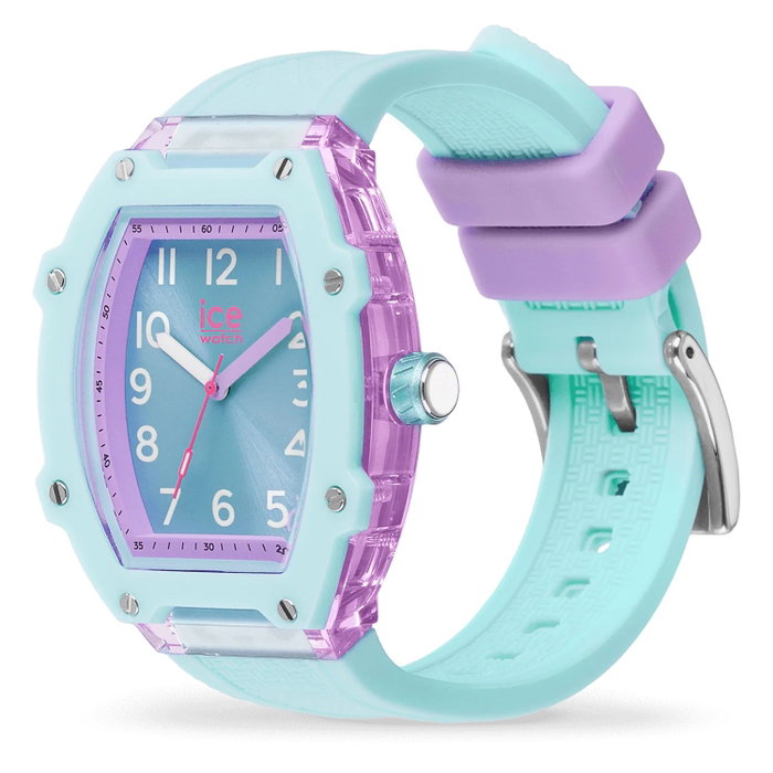 Ice Reloj Infantil 023327 con Caja Lila y Correa Azul
