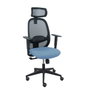 PIQUERAS Y CRESPO Silla Cilanco con mecanismo Sincro, asiento Azul cielo y malla Negra