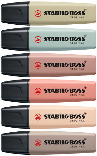 Stabilo BOSS Original NatureColors Estuche de 6 Marcadores Surtidos Stabilo BOSS Original NatureColors Estuche de 6 Marcadores Surtidos