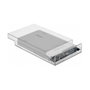 DeLOCK Carcasa Externa USB 3.2 Tipo C para HDD/SSD SATA de 3.5/2.5 Pulgadas Transparente