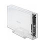 DeLOCK Carcasa Externa USB 3.2 Tipo C para HDD/SSD SATA de 3.5/2.5 Pulgadas Transparente