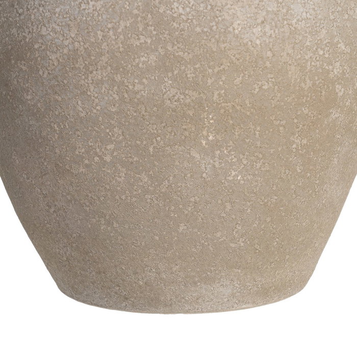 Macetero Crema Cerámica Decoración 30 X 30 X 29 cm